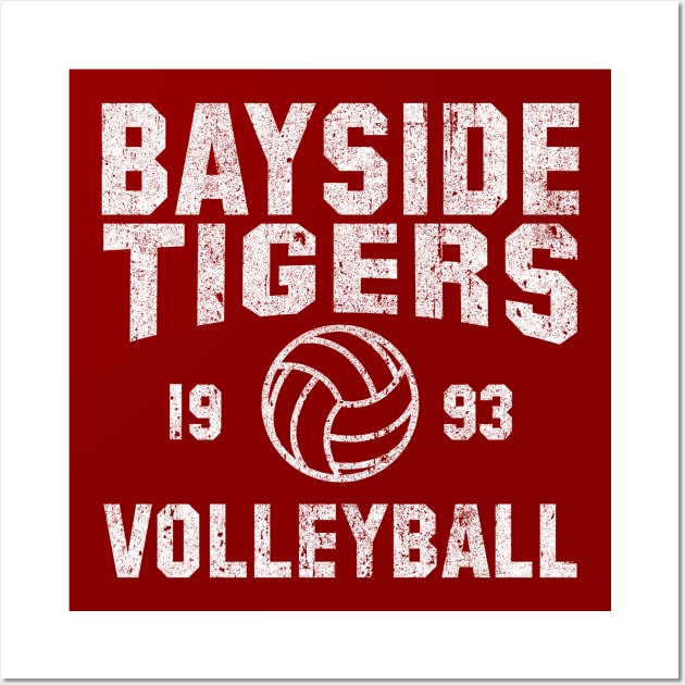 Bayside High Tigers Volleyball Wall Art by huckblade